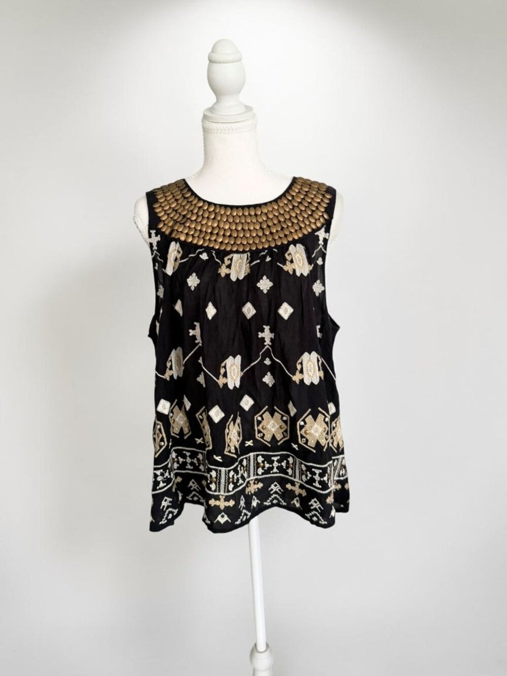 LUCKY BRAND Embellished Tank Top Size XL NEW NWT